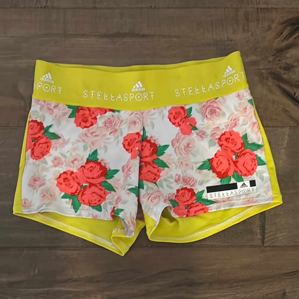 Adidas by Stella Sport ( Stella McCartney) Women's Shorts - Yellow size small